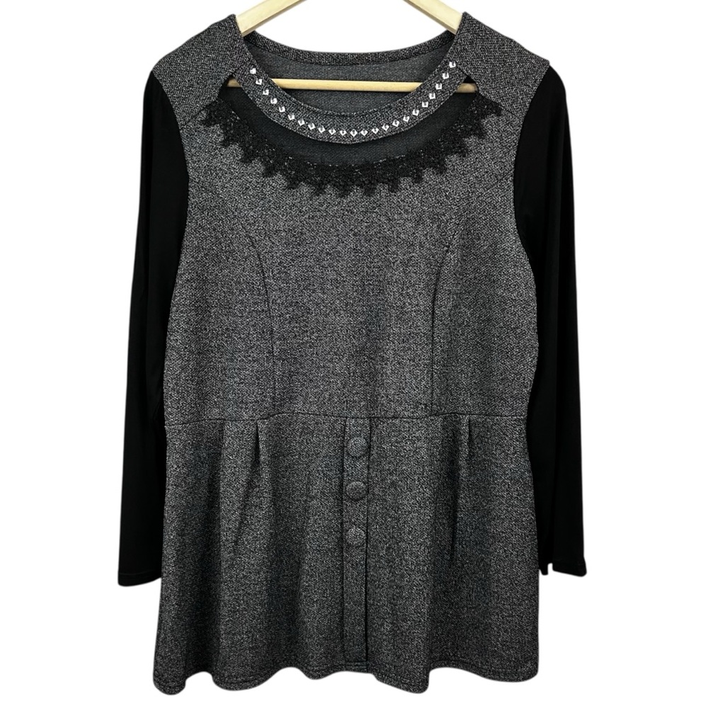Peplum Style Top Size Large
